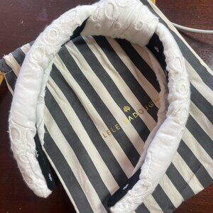 Lele Sadoughi Women's Eyelet Knotted Headband - White